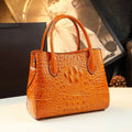 Crocodile Pattern Large Capacity Handheld Shoulder Bag