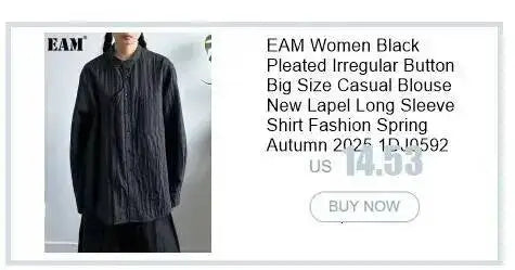 EAM Women's Big Size Dot Shirt and Wide Leg Pants Two-Piece Suit