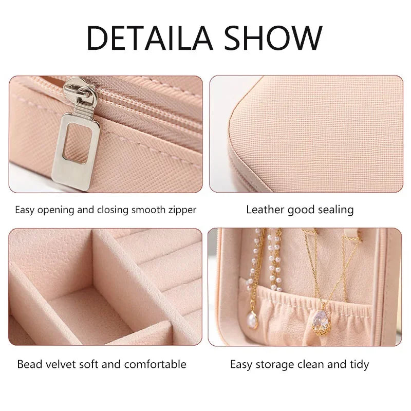 Compact Jewelry Travel Organizer Box