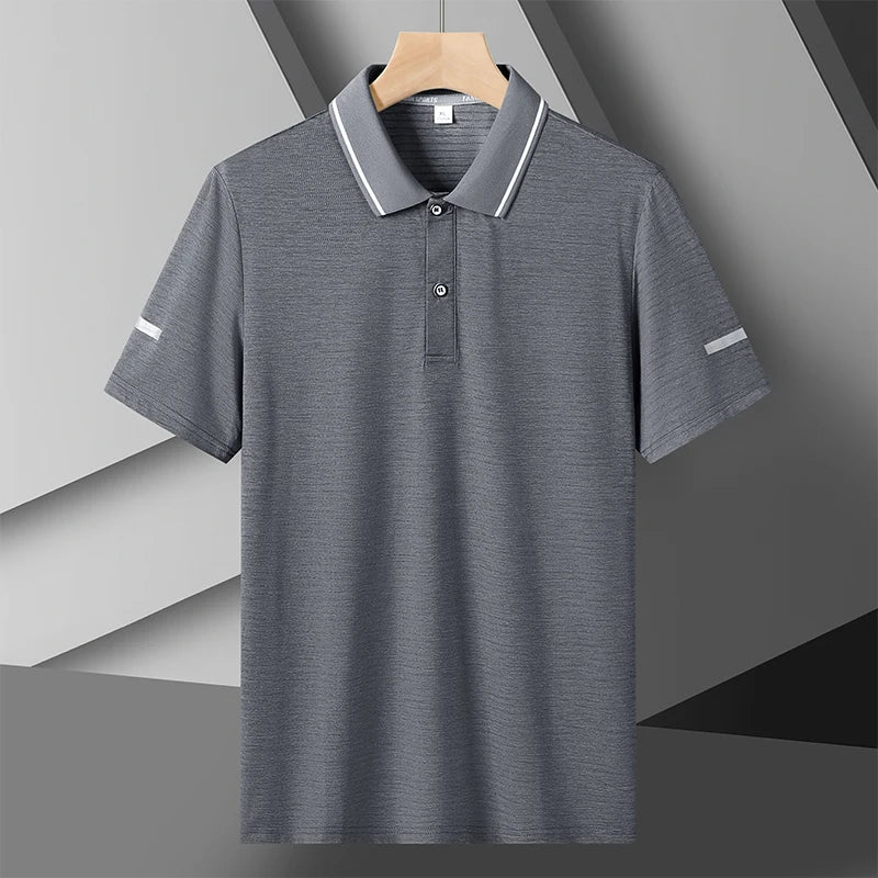 Men's Plus-Size Quick-Dry Polo Shirt – Extended Sizes