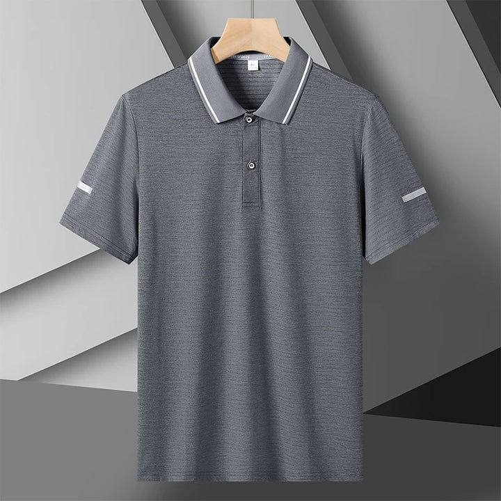 Men's Plus-Size Quick-Dry Polo Shirt – Extended Sizes