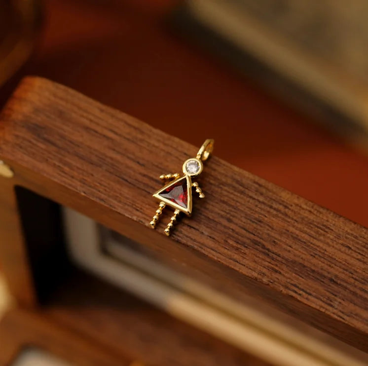Zircon-Style Charm Pendant Necklace