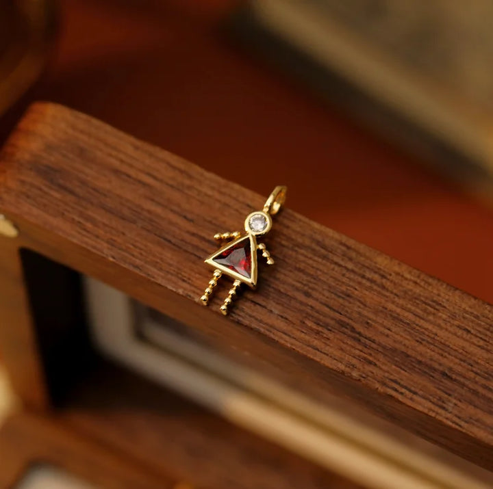 Zircon-Style Charm Pendant Necklace