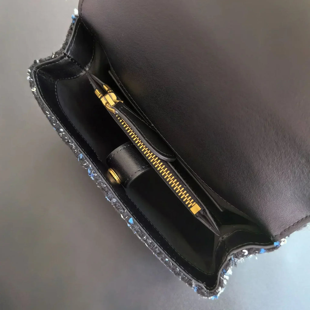 Genuine Leather Swallow Chain Crossbody Bag