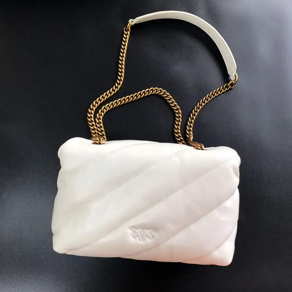 Genuine Leather Swallow Chain Crossbody Bag