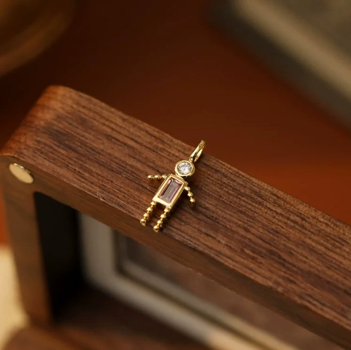 Zircon-Style Charm Pendant Necklace