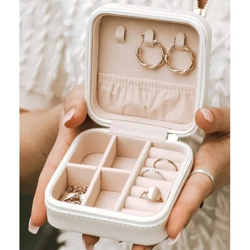 Compact Jewelry Travel Organizer Box