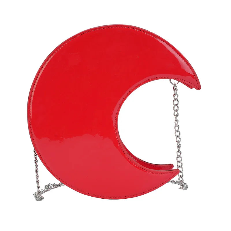 Women's Semi-Circular Crescent Shoulder and Crossbody Handbag