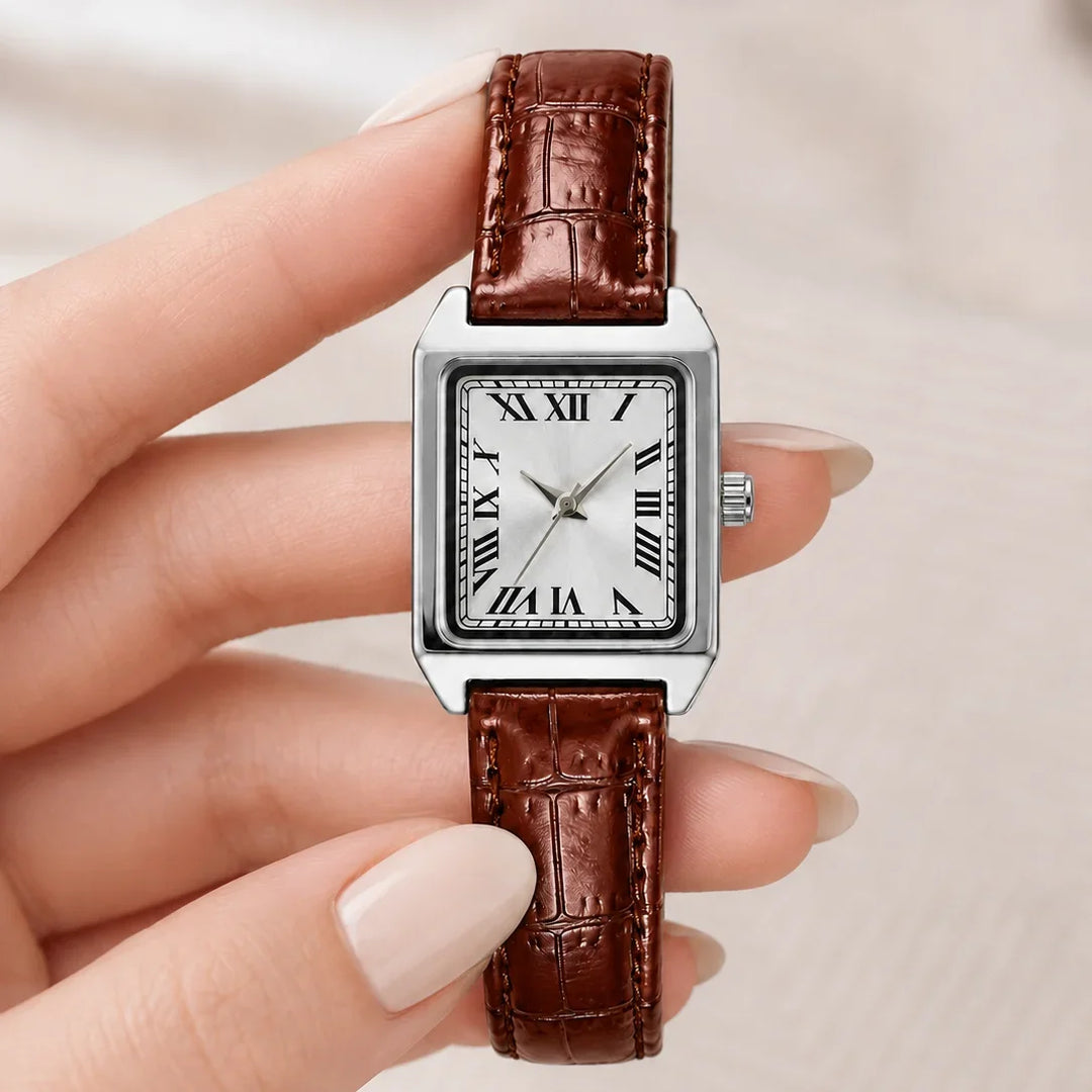 Women's Square Roman Numeral Watch – Quartz