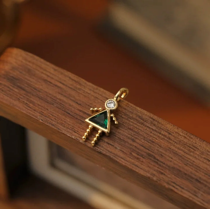Zircon-Style Charm Pendant Necklace
