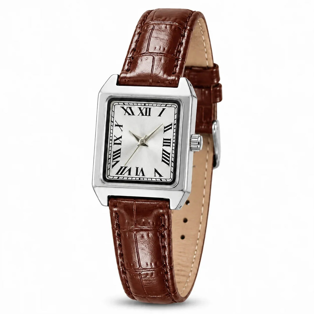 Women's Square Roman Numeral Watch – Quartz