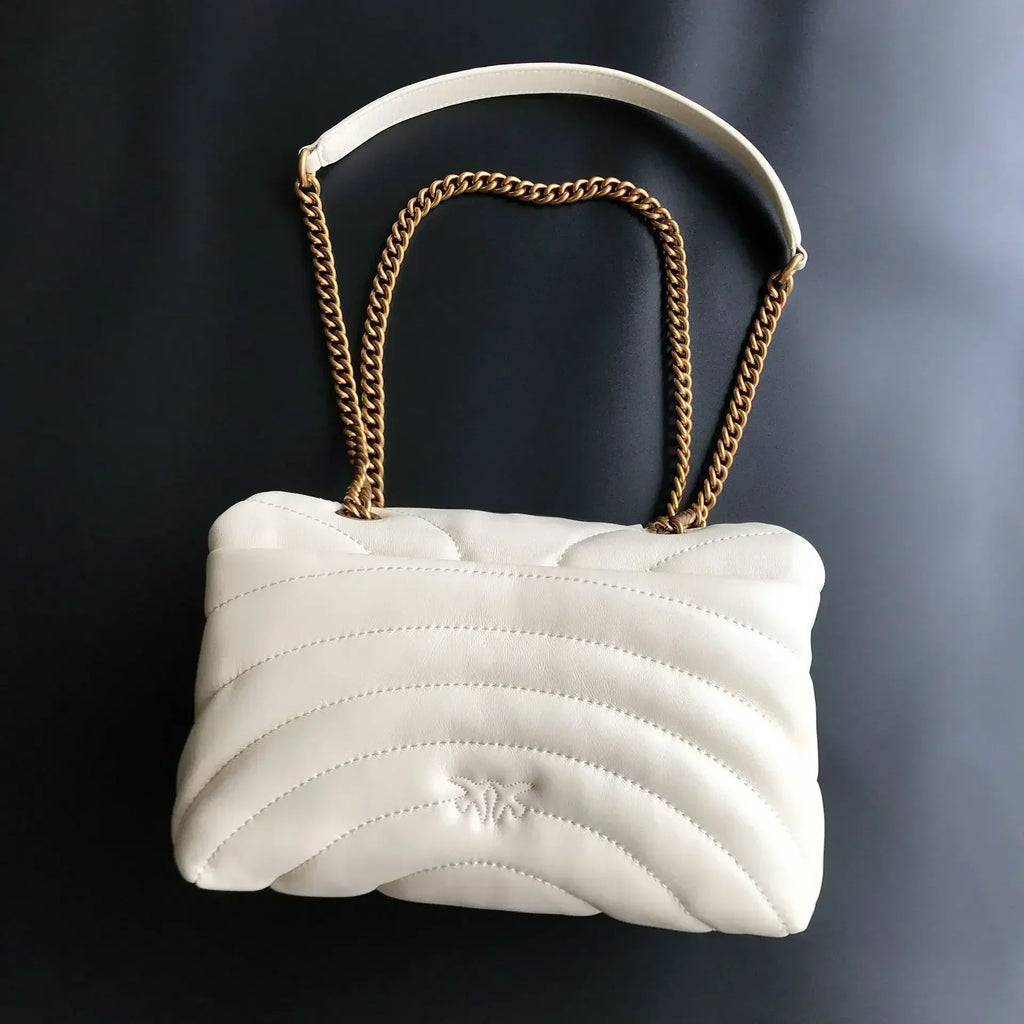 Genuine Leather Swallow Chain Crossbody Bag