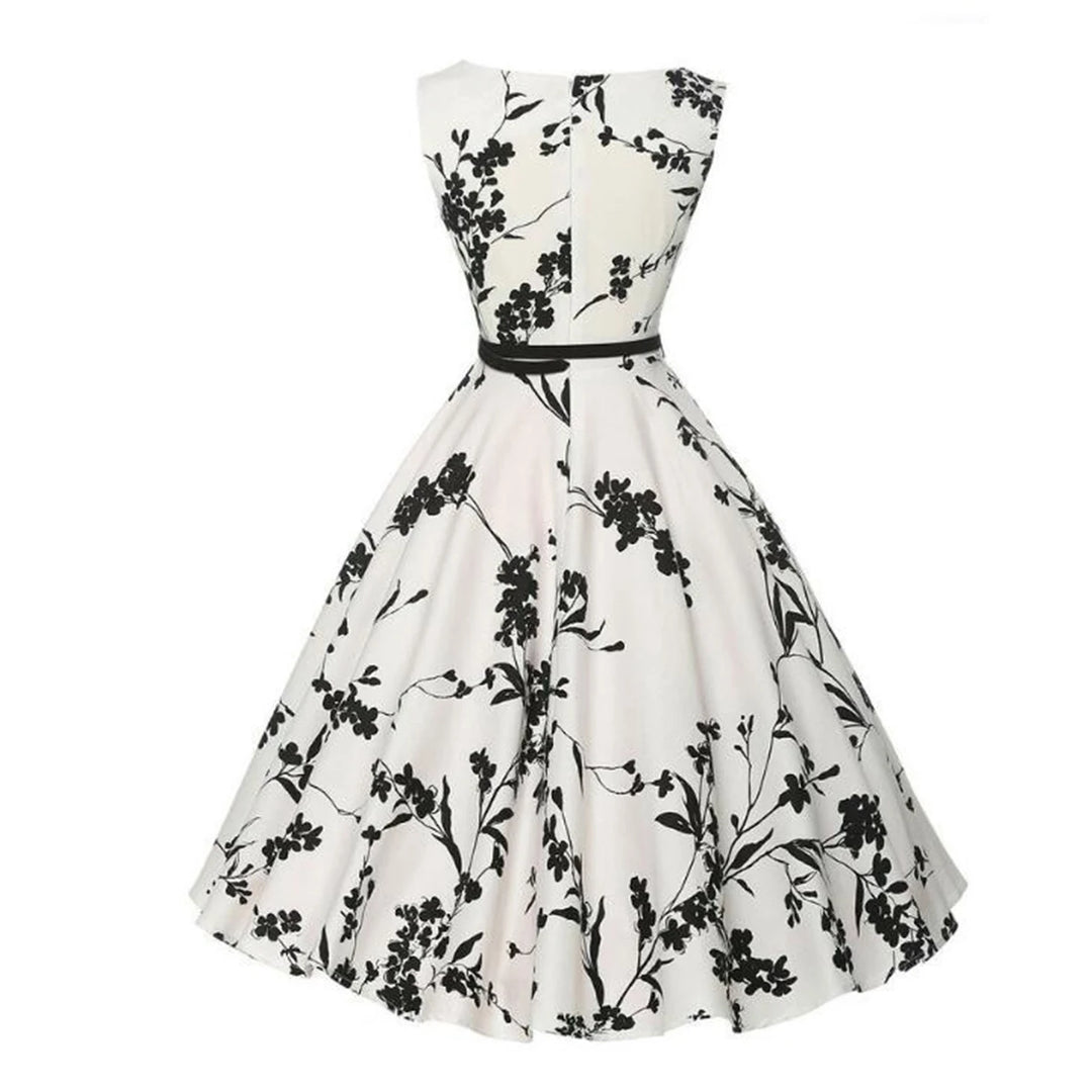 Women's Floral Print Robe Midi Dress