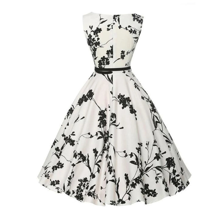 Women's Floral Print Robe Midi Dress