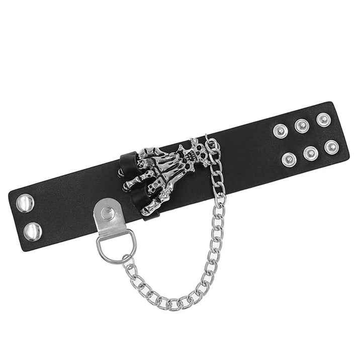 Punk Spike PU Leather Bracelet
