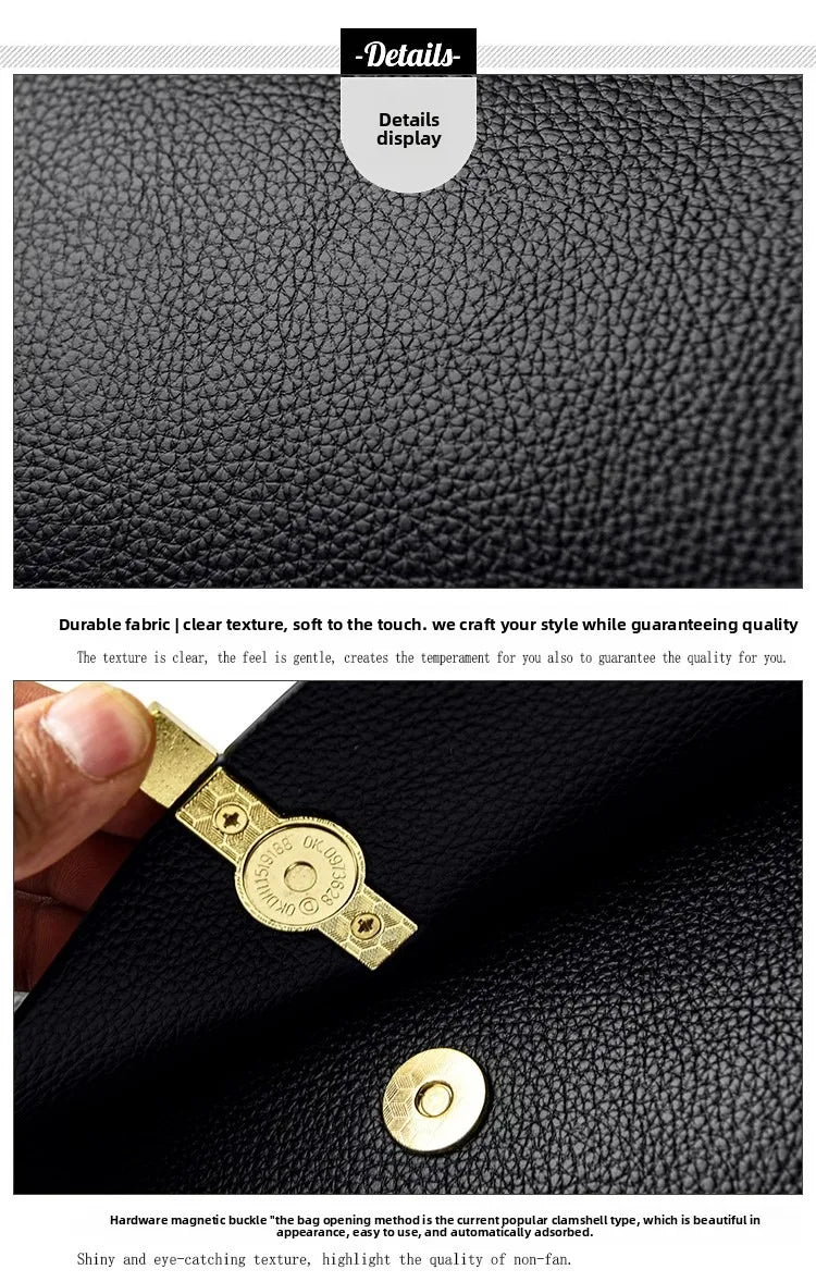 Women's Soft Real Leather Horizontal Crossbody Bag