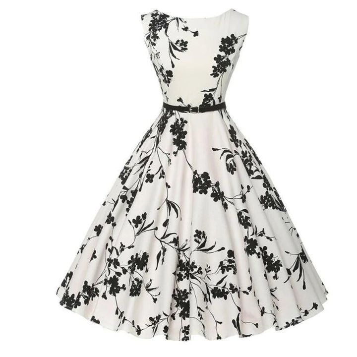 Women's Floral Print Robe Midi Dress