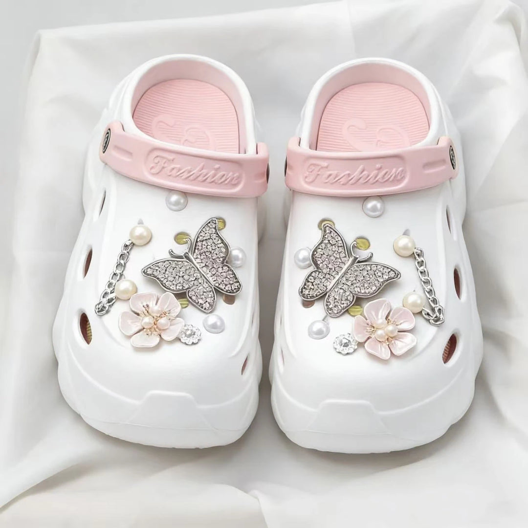 Women's Pearl-Accent Platform Clogs