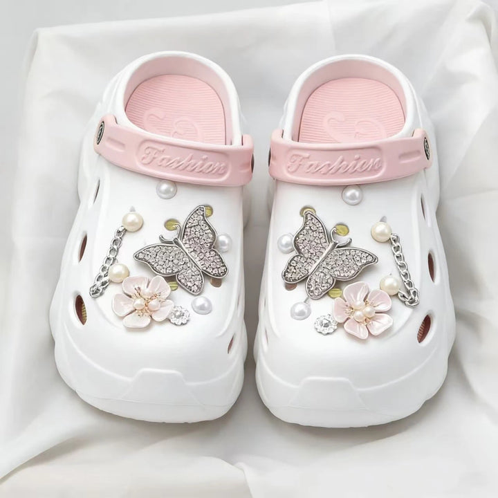 Women's Pearl-Accent Platform Clogs
