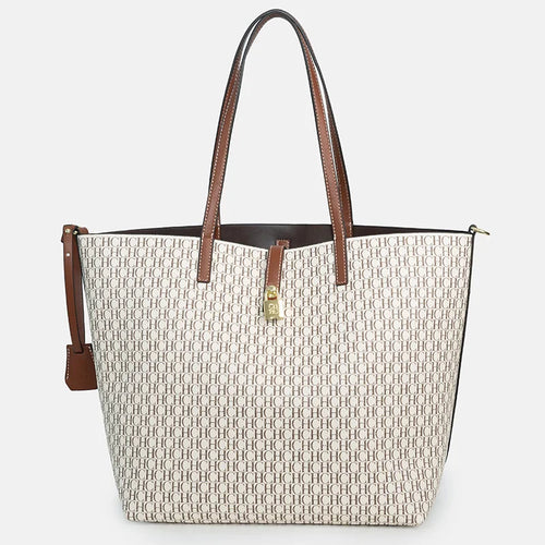 CH Women's Large Capacity Letter Print Shoulder Bag