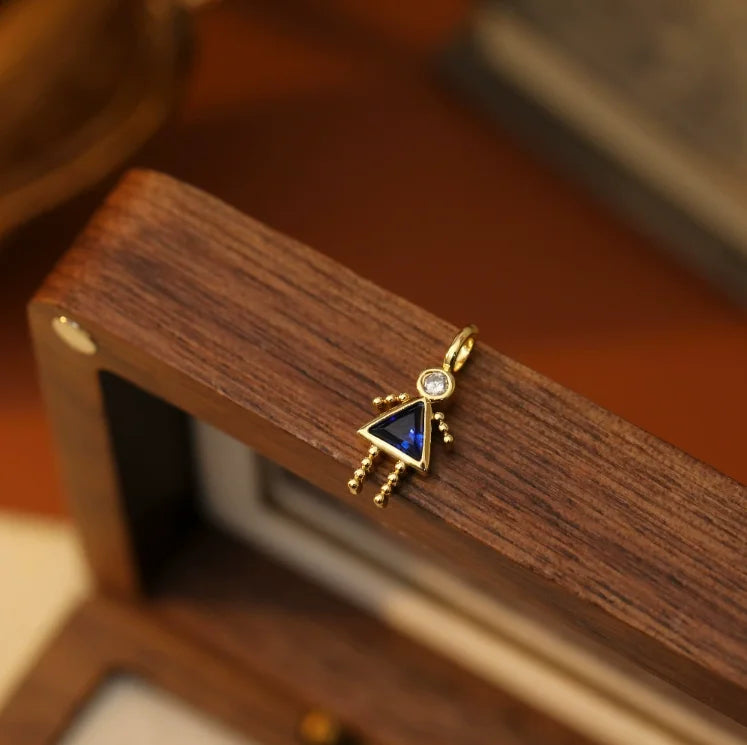 Zircon-Style Charm Pendant Necklace