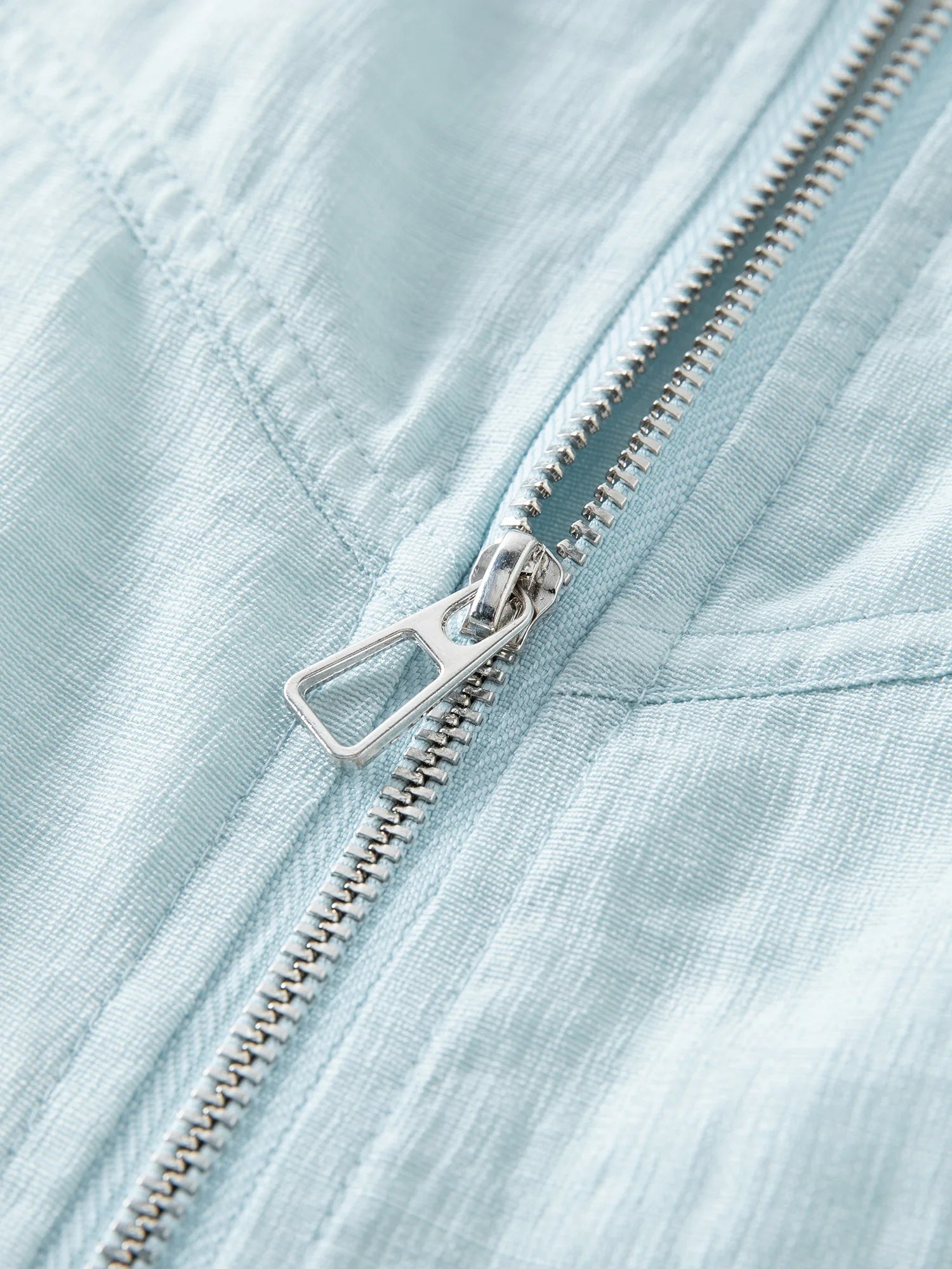 DUSHU Textured Set: Tie Collar Zip Top and Flowy Skirt