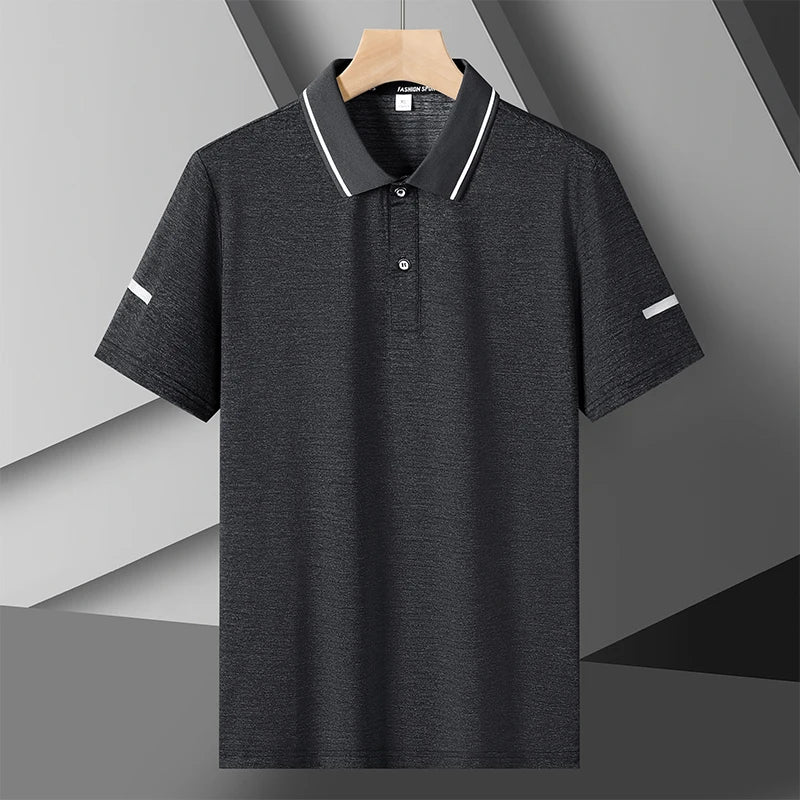 Men's Plus-Size Quick-Dry Polo Shirt – Extended Sizes