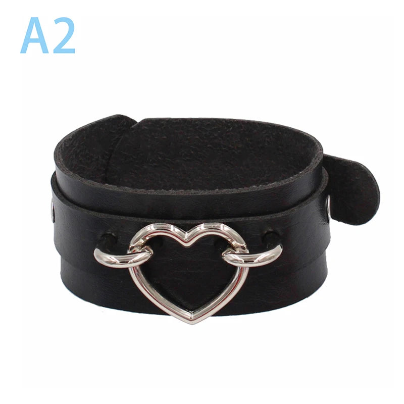 Punk Spike PU Leather Bracelet