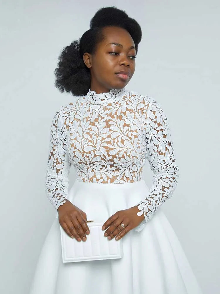 Women's Lace Midi Dress – Elegant Occasion Style
