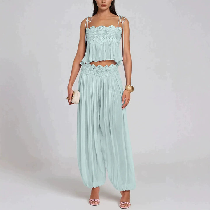 Women's Boho Sleeveless Two-Piece Set