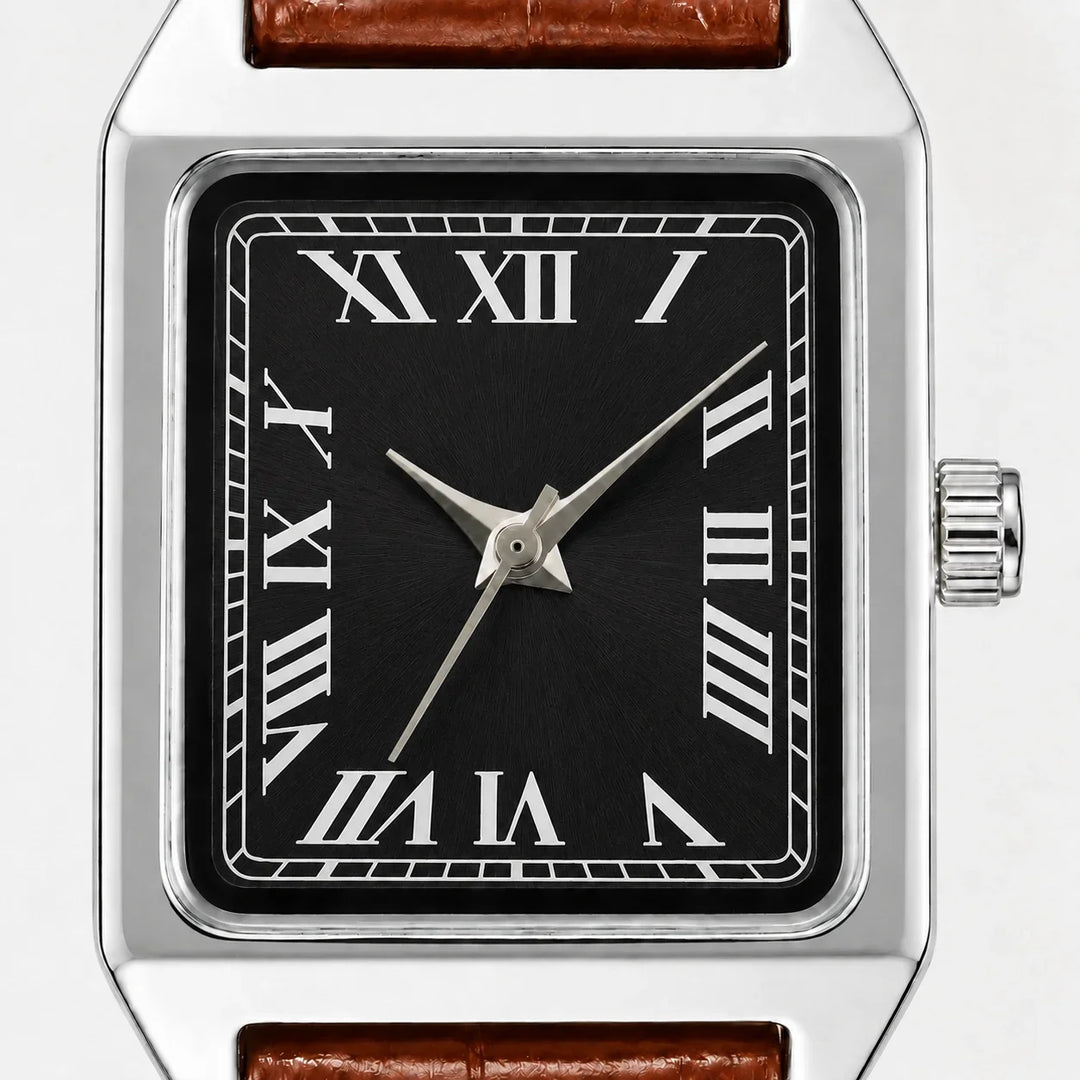 Women's Square Roman Numeral Watch – Quartz