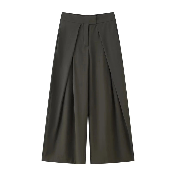 Women's Blazer & Pleated Pants Suit Set