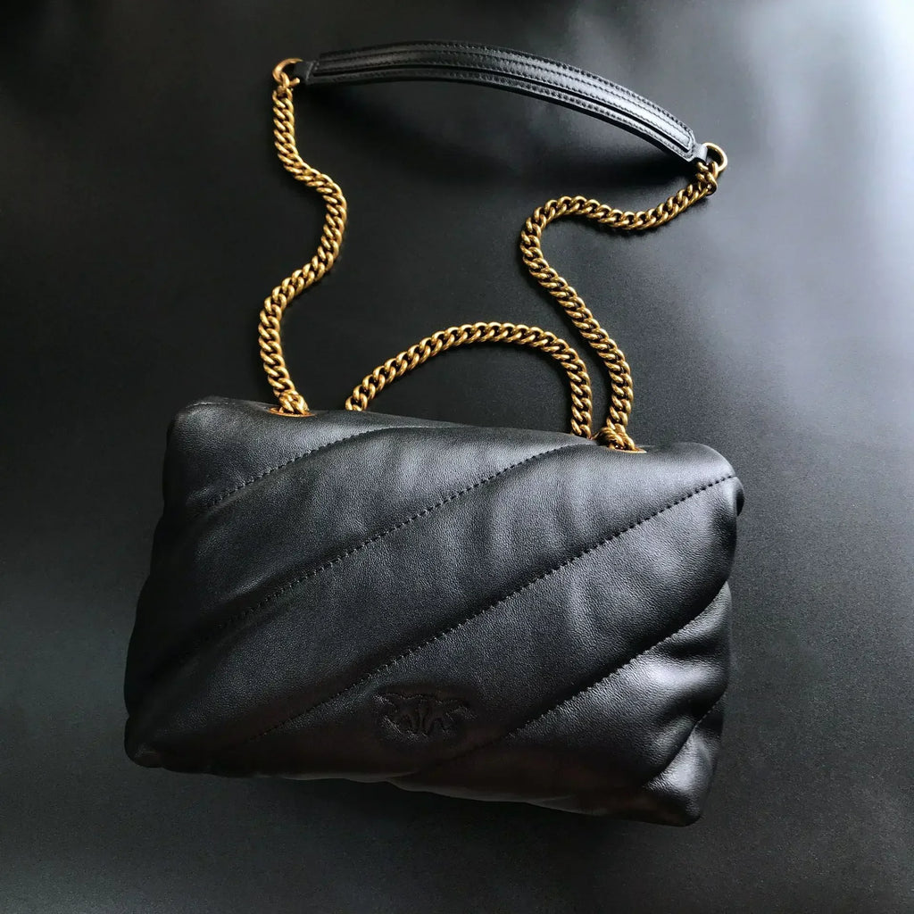 Genuine Leather Swallow Chain Crossbody Bag