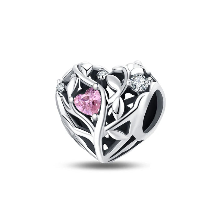 925 Sterling Silver Floral Bouquet Charm
