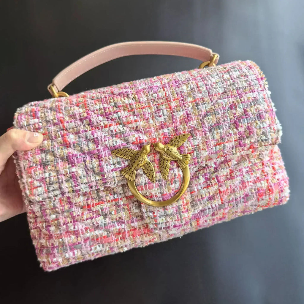 Genuine Leather Swallow Chain Crossbody Bag